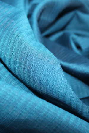Teal Blue PV Berlin Fabric 80% Viscose 20% Polyester | 90 GSM Woven Ladies Western Top Fabric | 58 Inch Width