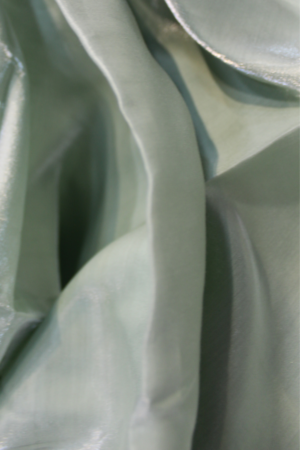 Celadon Mist Poly Viscose Glass Satin Fabric 70% Viscose 30% Polyester | 90 GSM Woven Satin Fabric for Ladies Wear & Western Tops | 58 Inch Width