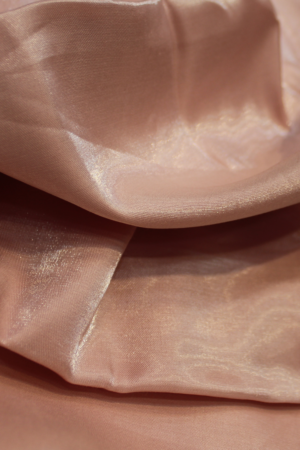 Vintage Blush Poly Viscose Glass Satin Fabric 70% Viscose 30% Polyester | 90 GSM Woven Satin Fabric for Ladies Wear & Western Tops | 58 Inch Width