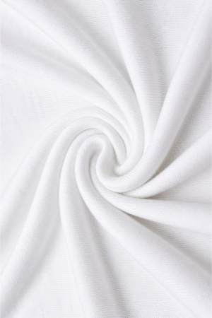 Pure Snow White Diva Knit Fabric 96% Polyester 4% Spandex | 220 GSM Knitted Stretch Fabric for Women's Fashion Wear | 58–60 Inch Width