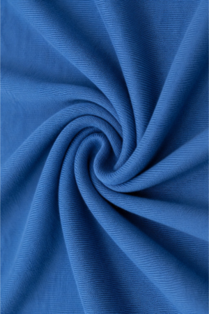 Cobalt Blue Diva Knit Fabric 96% Polyester 4% Spandex | 220 GSM Knitted Stretch Fabric for Women's Fashion Wear | 58–60 Inch Width